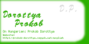 dorottya prokob business card